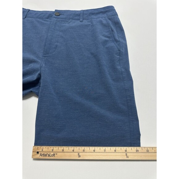 Faherty All Day Shorts Mens 32 Blue Casual Stretch Drawstring Pocket Summer - Picture 10 of 14